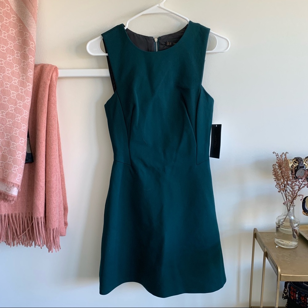 Zara dark green dress